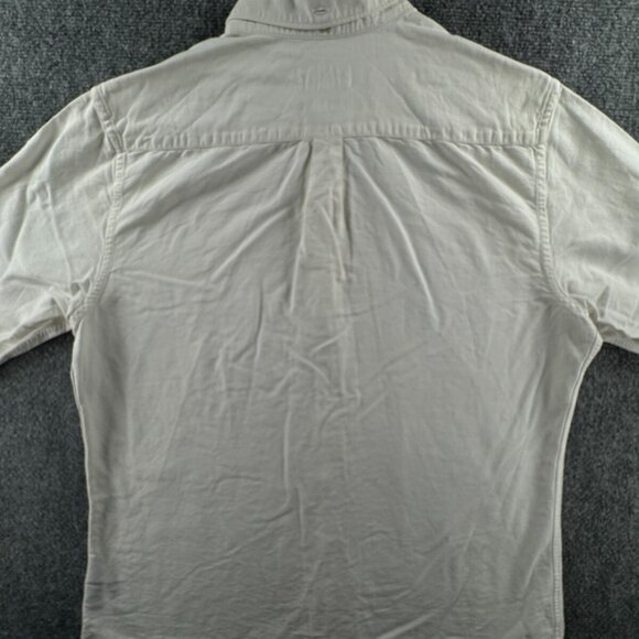 Barbour Men Button Up Shirt Tailored Fit White Medium Long Sleeve Cotton Adult - Picture 12 of 16
